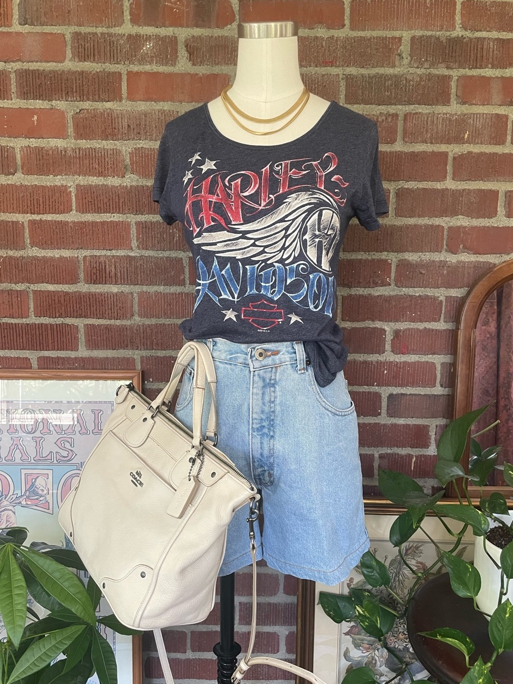Harley-Davidson Red White & Blue Graphic Tee